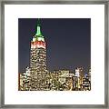 Empire Lights Framed Print