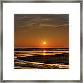 Enjoying The Sunset Framed Print