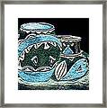 Etched Pottery Framed Print