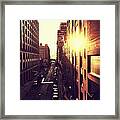 Evening Adagio - New York City Framed Print
