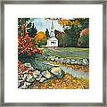 Fall At Martha-mary Chapel - Sudbury Framed Print