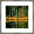 Fall Colors And Reflections Framed Print
