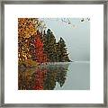 Fall Colors On Low's Lake Framed Print