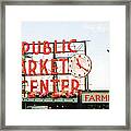 Farmer's Market Framed Print