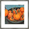 Farmers' Market Pumpkins Framed Print
