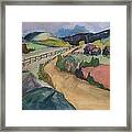 Farmland Road Framed Print