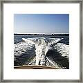 Fast Boat Framed Print