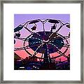 Fast Fun Ride At Sunset Framed Print