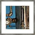 Faucet Of A 19th Century Shower Framed Print