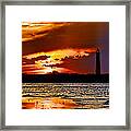 Final Sunset Ponce Lighthouse Framed Print