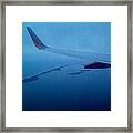 Fire Island Pines To Democrat Point From 4000 Ft. Framed Print
