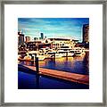 Fish And Chips By The Harbour Framed Print