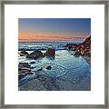 Fishermans Bay Sunrise Framed Print