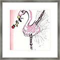 Flamenco Flamingo Framed Print