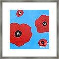 Floating Flowers Framed Print