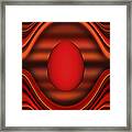 Floating Red Egg Framed Print