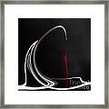 Floating With Red Flow 1 Framed Print