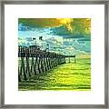 Florida Fishing Pier Framed Print
