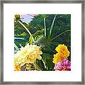 Flower River Island Framed Print