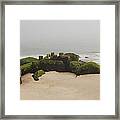 Fog Sits On Bay Head Beach Ii- Jersey Shore Framed Print