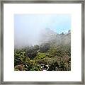 Foggy Canyon Framed Print