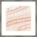 Follow The Red Line Framed Print