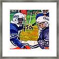 Football Buddies Framed Print