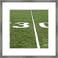 Football Field Thirty Framed Print