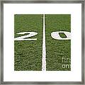 Football Field Twenty Framed Print