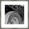 Ford Tractor Details In Black And White Framed Print