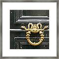 French Snake Doorknocker Framed Print