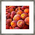 #fresh #peaches #foodphotography Framed Print