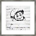 Friendly Astronaut Framed Print