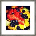 #fruit #watermelon #cantaloup #honeydew Framed Print