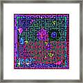 Fuchsia Maze Framed Print