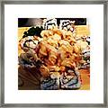 Fuji Roll #sushi #food #foodporn Framed Print