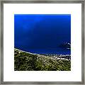 Gallinara Island And Coast With Air Show Framed Print