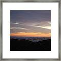 Gentle Sunrise Above Boulder Photo Framed Print