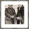 Gertrude Stein And Alice B. Toklas Framed Print