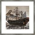 Ghost Ship Of The Cape Framed Print