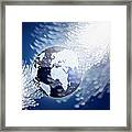 Globe With Fiber Optics Framed Print