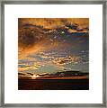 Glorious Sunrise On The Indian Ocean Framed Print