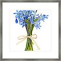 Blue Wildflower Bouquet Framed Print