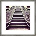 Goin Up! #underground #escalator Framed Print