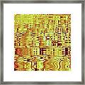 Golden Ripples Abstract Framed Print