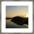 Good Morning #sunrise #river #morning Framed Print