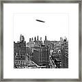 Graf Zeppelin Over Chicago Framed Print