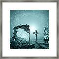 Graves In A Forest Framed Print