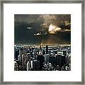 Great Skies Over Manhattan Framed Print