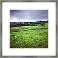 Green And Blue Framed Print